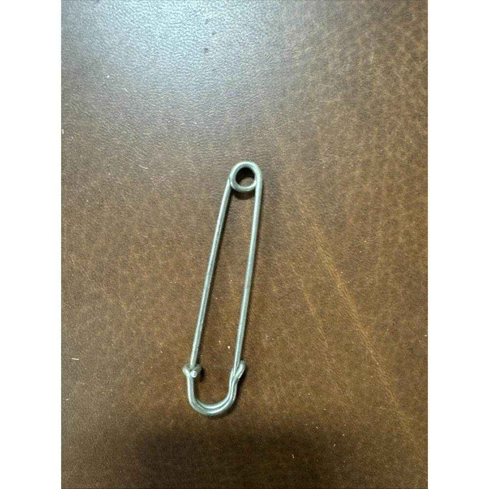 Vintage Oversized Silver Toned 3” Safety Pin